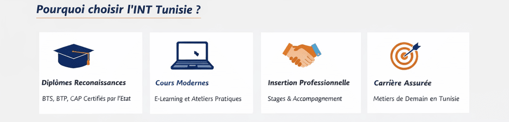 Étudiants suivant une formation professionnelle dans un centre de formation à Tunis en Tunisie