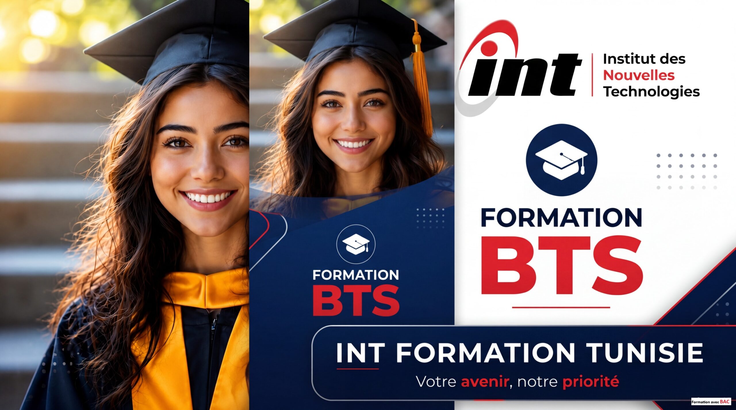 Formation BTS en Tunisie à l'INT – Étudiants suivant une formation professionnelle diplômante reconnue avec le baccalauréat.