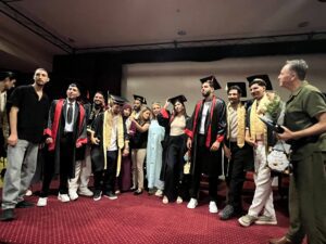 Étudiants en BTS Audiovisuel lors des soutenances à Tunis
