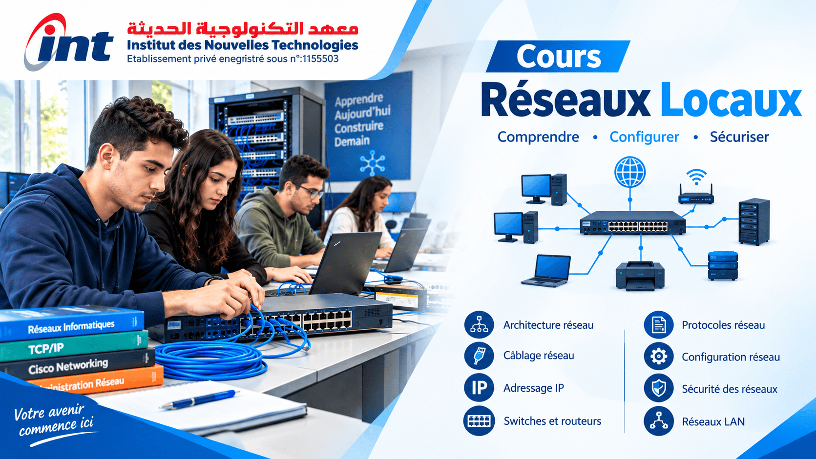Cours Réseaux Locaux en Tunisie – formation réseaux informatiques INT Formation Tunisie